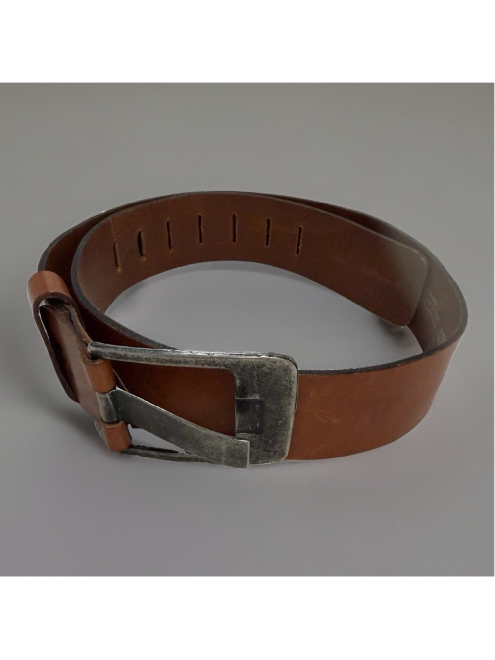 Brent Gotz Artisan Handcrafted Leather Belt Women’s Metal Buckle - Holes 32”-38”